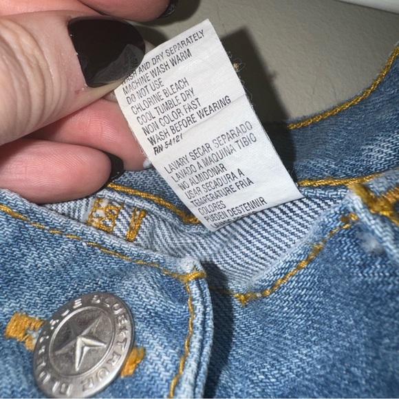 Women’s Vintage 90’s High Waisted Daisy Duke Denim Shorts Floral Detail Size 5/6 - Picture 6 of 16